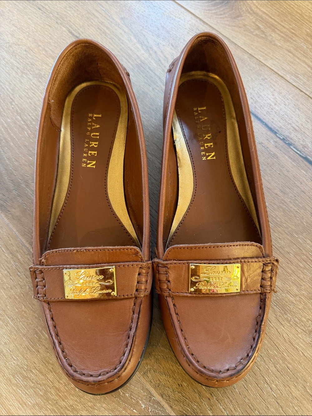 Ralph Lauren Brown Leather Loafers